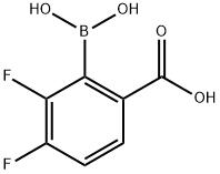 6-Carboxy-2,3-difluorophenylboronic acid Struktur