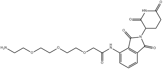 Pomalidomide-PEG3-NH2 Struktur