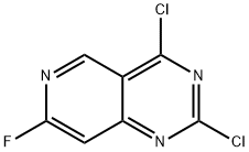 Pyrido[4,3-d]pyrimidine, 2,4-dichloro-7-fluoro- Struktur