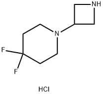 1-(Azetidin-3-yl)-4,4-difluoro-piperidine dihydrochloride Struktur