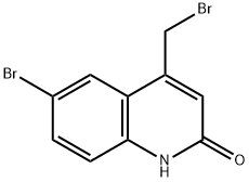 2(1H)-Quinolinone, 6-bromo-4-(bromomethyl)- Struktur