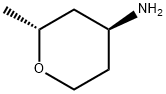 (2R,4S)-2-Methyl-tetrahydro-pyran-4-ylamine Struktur