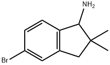 1-Amino-5-bromo-2,2-dimethylindane Struktur