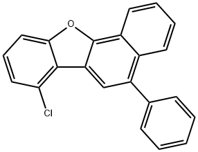 7-chloro-5-phenylbenzo[b]naphtho[2,1-d]furan Struktur