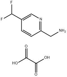 [5-(difluoromethyl)-2-pyridyl]methanamine oxalic acid Struktur