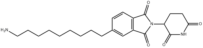 1H-Isoindole-1,3(2H)-dione, 5-(9-aminononyl)-2-(2,6-dioxo-3-piperidinyl)- Struktur