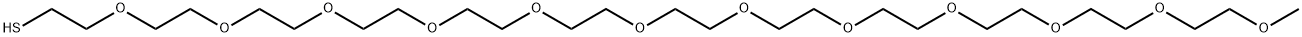 3,6,9,12,15,18,21,24,27,30,33,36-Dodecaoxaheptatriacontane-1-thiol Struktur