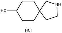 2-Azaspiro[4.5]decan-8-ol, hydrochloride (1:1) Struktur