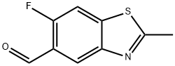 6-fluoro-2-methyl-1,3-benzothiazole-5-carbaldehyde Struktur