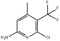 2-Pyridinamine, 6-chloro-4-methyl-5-(trifluoromethyl)- Struktur