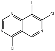 Pyrido[4,3-d]pyrimidine, 4,7-dichloro-8-fluoro- Struktur