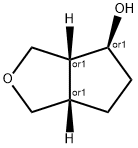 rel-(3aR,4S,6aS)-Hexahydro-cyclopenta[c]furan-4-ol Structure