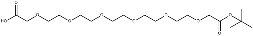 HOOCCH2O-PEG5-CH2COOtBu Struktur