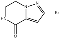 Pyrazolo[1,5-a]pyrazin-4(5H)-one, 2-bromo-6,7-dihydro- Struktur