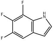 1H-Indole, 5,6,7-trifluoro- Struktur