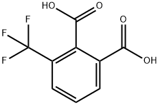 1,2-Benzenedicarboxylic acid, 3-(trifluoromethyl)- Struktur