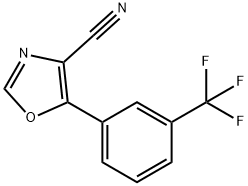 4-Oxazolecarbonitrile, 5-[3-(trifluoromethyl)phenyl]- Struktur