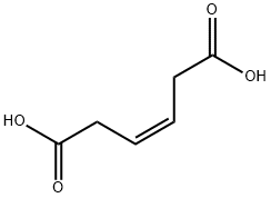 3-Hexenedioic acid, (3Z)- Struktur