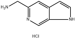 1H-Pyrrolo[2,3-c]pyridine-5-methanamine, hydrochloride (1:2) Struktur