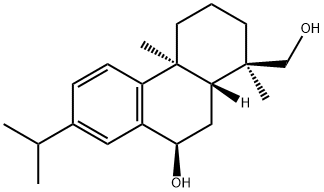 1-Phenanthrenemethanol, 1,2,3,4,4a,9,10,10a-octahydro-9-hydroxy-1,4a-dimethyl-7-(1-methylethyl)-, (1R,4aS,9R,10aR)- Struktur