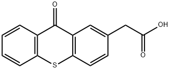 9H-Thioxanthene-2-acetic acid, 9-oxo- Struktur