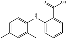 Benzoic acid, 2-[(2,4-dimethylphenyl)amino]- Struktur