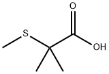 Propanoic acid, 2-methyl-2-(methylthio)- Struktur