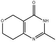 4H-Pyrano[4,3-d]pyrimidin-4-one, 3,5,7,8-tetrahydro-2-methyl- Struktur