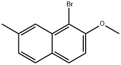 Naphthalene, 1-bromo-2-methoxy-7-methyl- Struktur