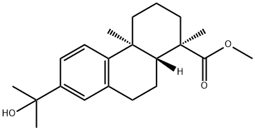 1-Phenanthrenecarboxylic acid, 1,2,3,4,4a,9,10,10a-octahydro-7-(1-hydroxy-1-methylethyl)-1,4a-dimethyl-, methyl ester, (1R,4aS,10aR)- Struktur