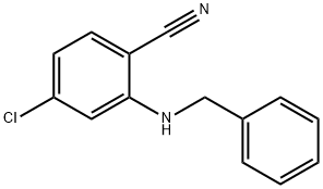 2-(Benzylamino)-4-chlorobenzonitrile Struktur