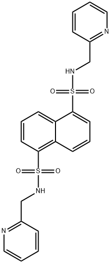 1-N,5-N-bis(pyridin-2-ylmethyl)naphthalene-1,5-disulfonamide Struktur