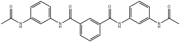 1-N,3-N-bis(3-acetamidophenyl)benzene-1,3-dicarboxamide Struktur