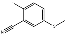 Benzonitrile, 2-fluoro-5-(methylthio)- Struktur