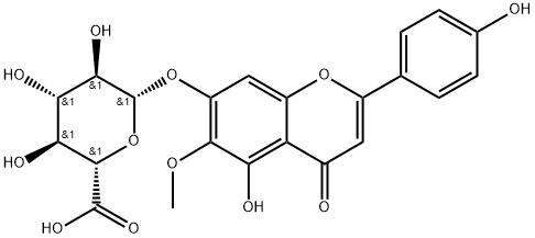 Hispidulin 7-glucuronide Struktur