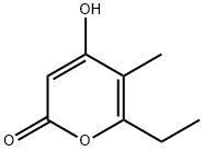 6-Ethyl-4-hydroxy-5-methyl-2H-pyran-2-one Struktur