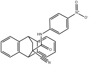 9,10-Ethanoanthracene-11-carboxamide, 11-cyano-9,10-dihydro-N-(4-nitrophenyl)- Struktur