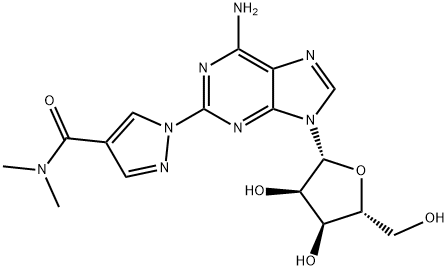 2-[4-(Dimethylamino)carbonyl]-1H-pyrazol-1-yl]adenosine Struktur