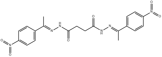 N'1,N'4-bis[1-(4-nitrophenyl)ethylidene]succinohydrazide Struktur