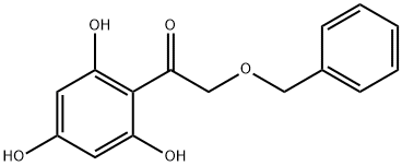 2-(Phenylmethoxy)-1-(2,4,6-trihydroxyphenyl)ethanone
 Struktur