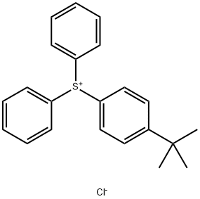 (4-tert-Butylphenyl)diphenylsulfonium chloride Struktur