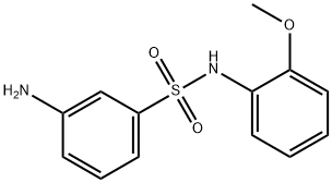 3-氨基-N-(2-甲氧基苯基)苯-1-磺酰胺 結(jié)構(gòu)式