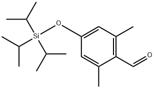 2,6-DIMETHYL-4-O-TRIISOPROPYLSILYLBENZALDEHYDE(WXG00609) Struktur