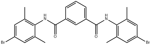 1-N,3-N-bis(4-bromo-2,6-dimethylphenyl)benzene-1,3-dicarboxamide Struktur