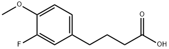 4-(3-fluoro-4-methoxyphenyl)butanoic acid Struktur