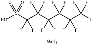 1-Hexanesulfonic acid, 1,1,2,2,3,3,4,4,5,5,6,6,6-tridecafluoro-, gallium salt (9CI) Struktur