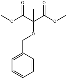 Propanedioic acid, 2-methyl-2-(phenylmethoxy)-, 1,3-dimethyl ester Struktur