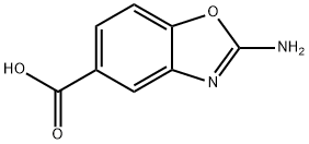 5-Benzoxazolecarboxylic acid, 2-amino- Struktur