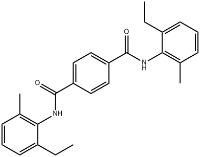 1-N,4-N-bis(2-ethyl-6-methylphenyl)benzene-1,4-dicarboxamide Struktur