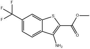 3-Amino-6-trifluoromethyl-benzo[b]thiophene-2-carboxylic acid methyl ester Struktur